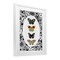Stupell Industries Floral Butterfly Lineup Framed Print Under Glass, design by Dan Meneely